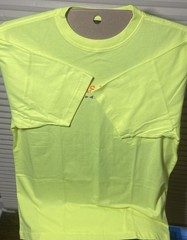 Wolverine Homemade Stencil T-shirt Neon Lime Medium Cotton Short Sleeved NWOT
