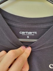 Carhartt WIP Long Sleeve T-Shirt Men’s Small Black Bandana Eyes Graphic Print