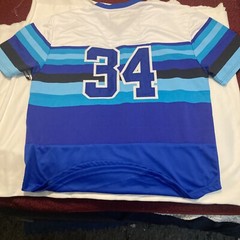 Baseball Jersey Star Multi Blue Size XXL Brand New With Tags