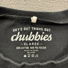 Chubbies Shirt Mens XL Black Weekend Has Arrived Graphic Tee Tagless Beach