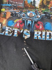 Work Sucks Let’s Ride Shirt Mens XL Black Biker Motorcycle Graphic Tee Funny