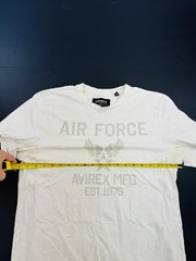 VINTAGE Avirex Shirt Mens Medium White Graphic T Tee Hip Hop Y2K Air Force