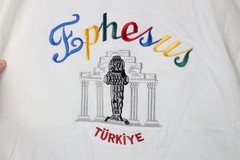 Vintage 90s Streetwear Mens Large Ephesus Turkey Turkiye Short Sleeve T-Shirt