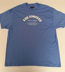 Popular Poison Los Angeles Graphic T-Shirt Men’s XL Light Blue Streetwear NEW