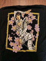 Jojo’s Bizarre Adventure Bruno Bucciarati Black Double Sided Anime T Shirt Sz M