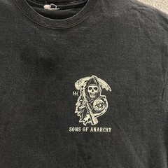 VINTAGE Sons of Anarchy T Shirt Men Extra Large Black Biker Motorcycle Michigan