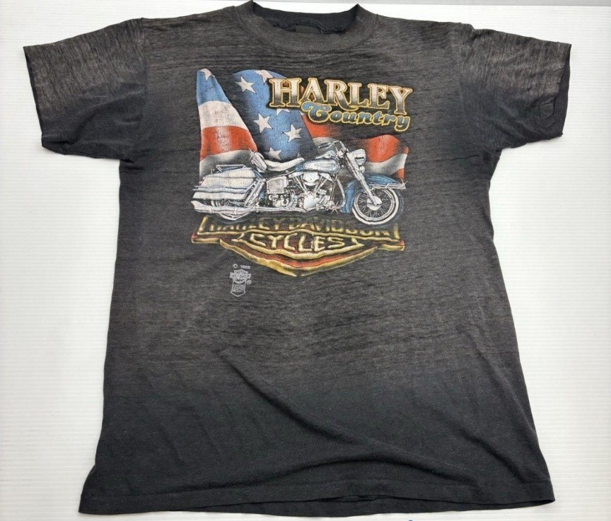 True Vintage Harley Davidson Concord NH T-Shirt 1985 Single Stitch Buttery Soft