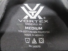 Vortex Shirt Mens Medium Black Antler Logo Graphic Hunting Outdoor Tee