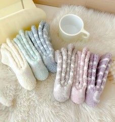 Women Fuzzy Slipper Socks Microfiber Soft Warm Cozy Plush Fluffy Fleece Winter
