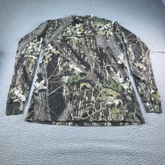 Vintage Mossy Oak Shirt Mens XLT Woodland Camo Hunting Long Sleeve Nature Y2K