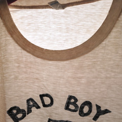 Vintage 60s Bad Boy Vince T Shirt Mens XL White Brent Montgomery Ward Thin Punk