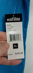 NWT ECKOUNLTD LOGO T- SHIRT ATOMIC BLUE CAMO EO31K806 XL