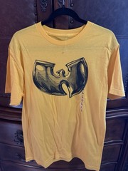 Brand new without tags Yellow Wu-Tang Clan Logo graphic tee #raptee #hiphop