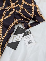 NWT Black Gold Chain Pot Weed Leaf T-Shirt & Drawstring Shorts Set Men’s Large