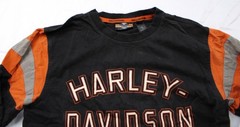 Harley-Davidson Men’s Long Sleeve H-D Racing Print T-Shirt AC2 Black Medium