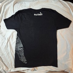 Wild Turkey Bourbon Whiskey Advertising T-Shirt Men’s Size M Black EUC