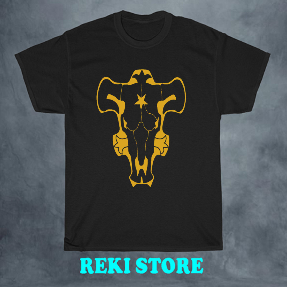 Black Clover Black Bull Men’s Black T-shirt Size S-5XL