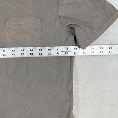 VRST Pocket Tee Mens Small Charcoal Grey Cotton Modal Stretch T-Shirt acid wash