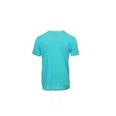 Cohesive & Co. Mens V-Neck T-Shirt S Aqua Heather Cotton Blend Short Sleeve Tee