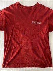 Travis Scott AstroWorld Chicago 2018 Wish you Were Here T-Shirt Medium Red Tour