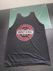 Bintang Pilsener Beer Black Tank Top Bali Men’s Size Large L