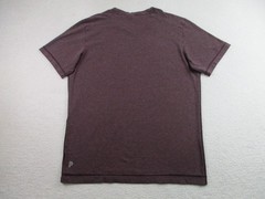 Public Rec Shirt Mens Medium Burgundy Heather V-Neck Pima Tencel Stretch Soft