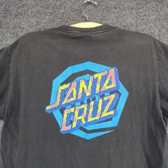 Santa Cruz Men’s Graphic T-Shirt Black M Short Sleeve Crew Neck Straight Hem