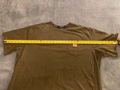 Carhartt Force Relaxed Fit Green Knit Cotton Blend Pocket Logo Men’s 2XL T-Shirt