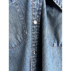Vintage Wrangler Denim Western Snap Shirt Men’s XL Cowboy Ranch Wear