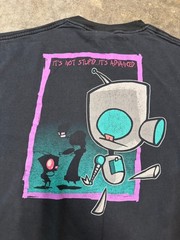 Vintage Invader Zim Gir “It’s not stupid it’s advanced” 2003 funny cartoon shirt