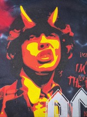 AC/DC Highway to Hell tie-dye T-shirt by liquid blue Hot Topic Small Angus Young