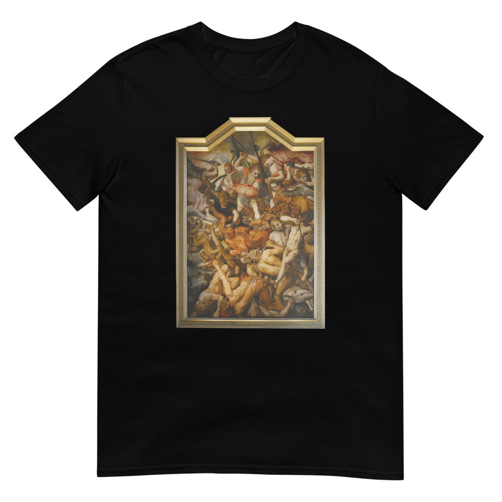 Fall of Angels, Bible Art, Historical Art, Printed T-Shirt