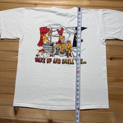 Vintage 90s Pi Kappa Alpha Epsilon Wake Up And Smell The Graphic T-Shirt Medium