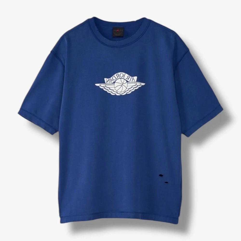 Men’s Size 3XL Nike Jordan Rare Air Distressed Shirt Deep Royal Blue IB3130-485