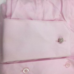 STACY ADAMS Mens 16.5 32″-33″ Sleeve Big-Tall Adjustable Collar Dress Shirt Pink