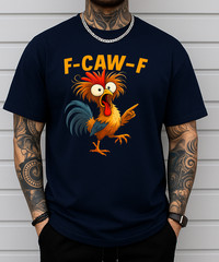 F Caw F Rooster Funny Bird Fcawf Chicken Whisperer Fawk Off T-Shirt