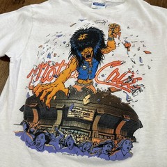 Vintage 1980s Motley Crue Wild Side Stadium T Shirt Metal Tee RARE Kickin Ass S