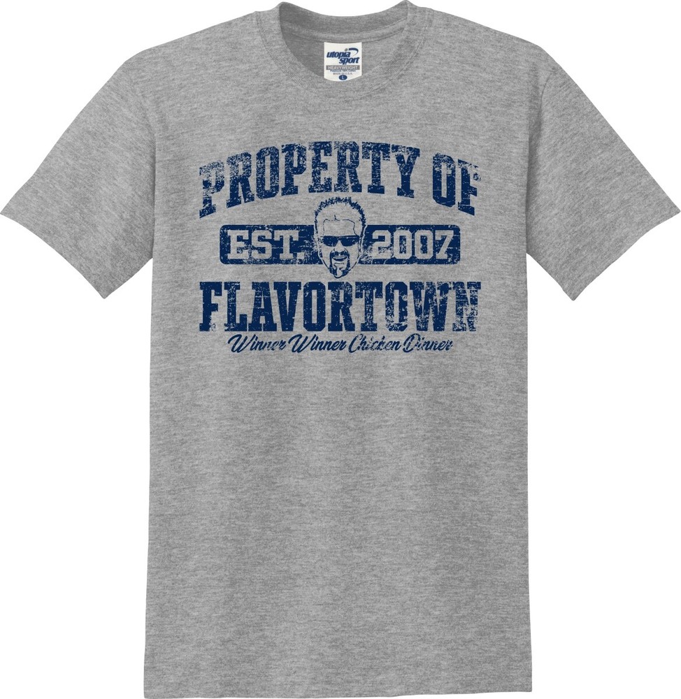 Property of Flavortown Winner Winner Chicken Dinner Funny Unisex T-Shirt (S-5X)