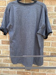 USAF Air Force Logo Shirt Gray Ringer Tee Men’s 2XL Top Vintage Made In USA