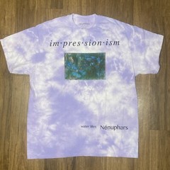 Knitswell Money Impressionism T Shirt Men’s XL Purple Tye dye Short Sleeve NEW