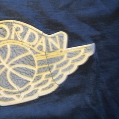 Air Jordan 1 Black T-Shirt Basketball Print size XXXL 3x Brand Wings