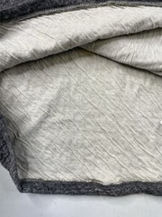 Outerknown Slub T-Shirt Men Large Gray Organic Cotton Double Cloth Lined Thermal