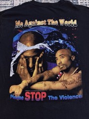 Vintage 90s 2 PAC Shakur All Eyez On Me Rap Tee Sz XL Me Against The World 1990s