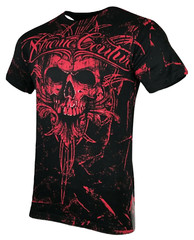 Xtreme Couture By Affliction Men’s T-Shirt VICTORY Skull Biker MMA Black S-5XL