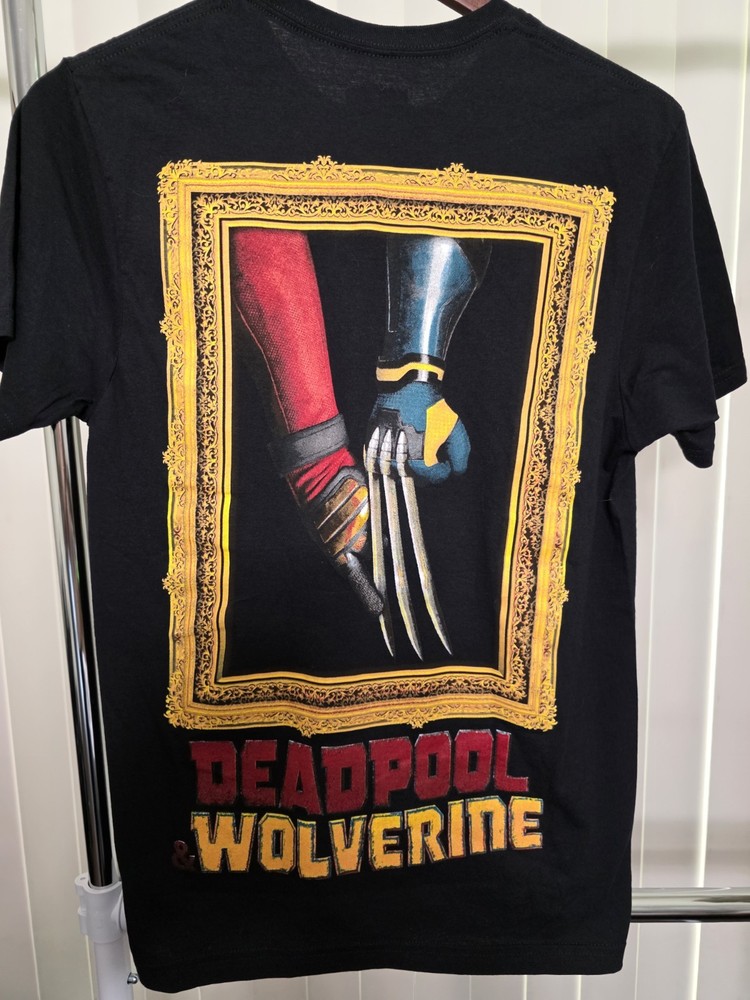 Marvel Shirt – Deadpool & Wolverine Front and Back Print Short Sleeve Tee ( S )