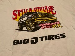 VINTAGE Y2K CADILLAC ESCALADE BIG O TIRES 20’S PROMO T-SHIRT ( MENS XL )