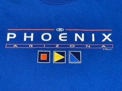 Vintage Delta Tag Men’s Blue Phoenix Signed Perrin Size Medium