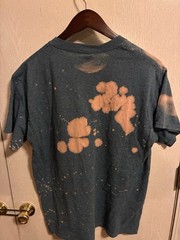 AC/DC Bleached Gray T-Shirt Unisex Size Large Gildan Dryblend Tag