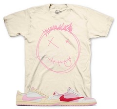 Shirt To Match Jordan 1 Travis Shy Pink AJ1 Sneakers – Smiley Tees
