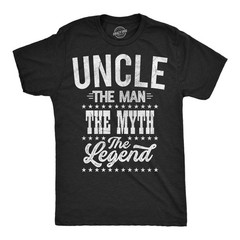 Mens Funny T Shirts Uncle The Man The Myth The Legend Sarcastic Graphic Novelty